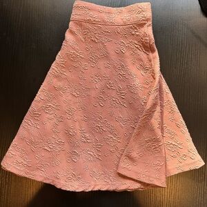 Forever 21 Pink Textured A-Line Skirt